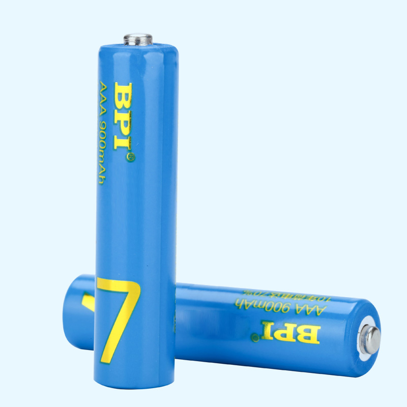 BPI超低自放鎳氫可充電電池7號900mAh,應(yīng)急型用于儀表器,滿電存放10年后電量70%