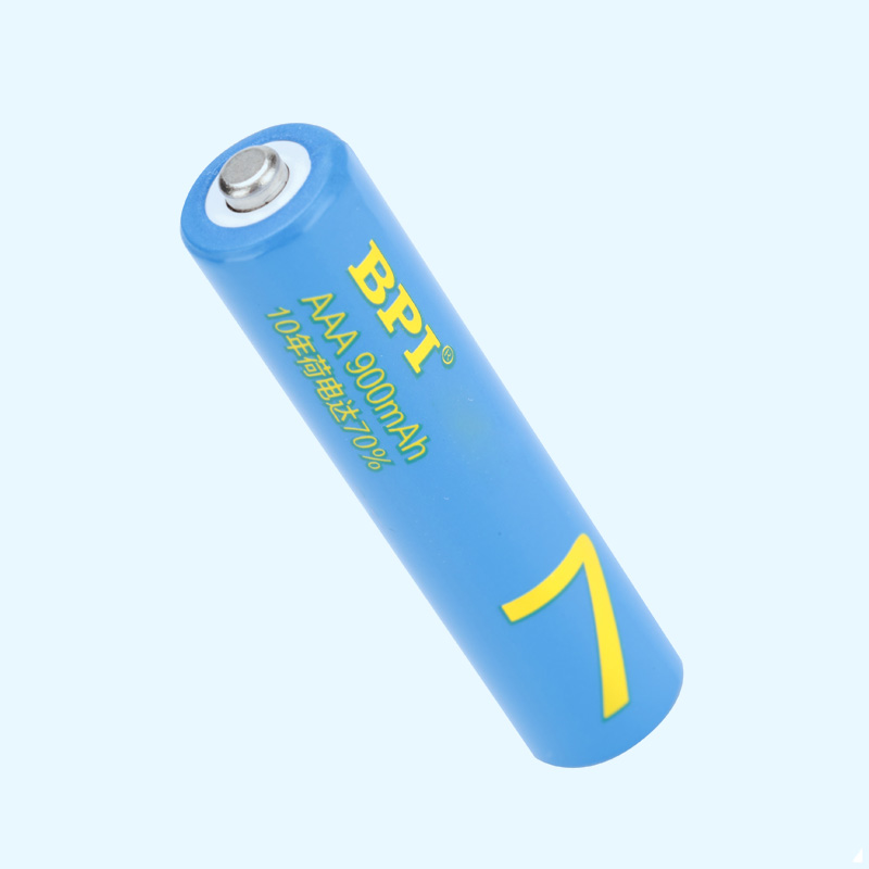 BPI超低自放鎳氫可充電電池7號900mAh,應(yīng)急型用于儀表器,滿電存放10年后電量70%