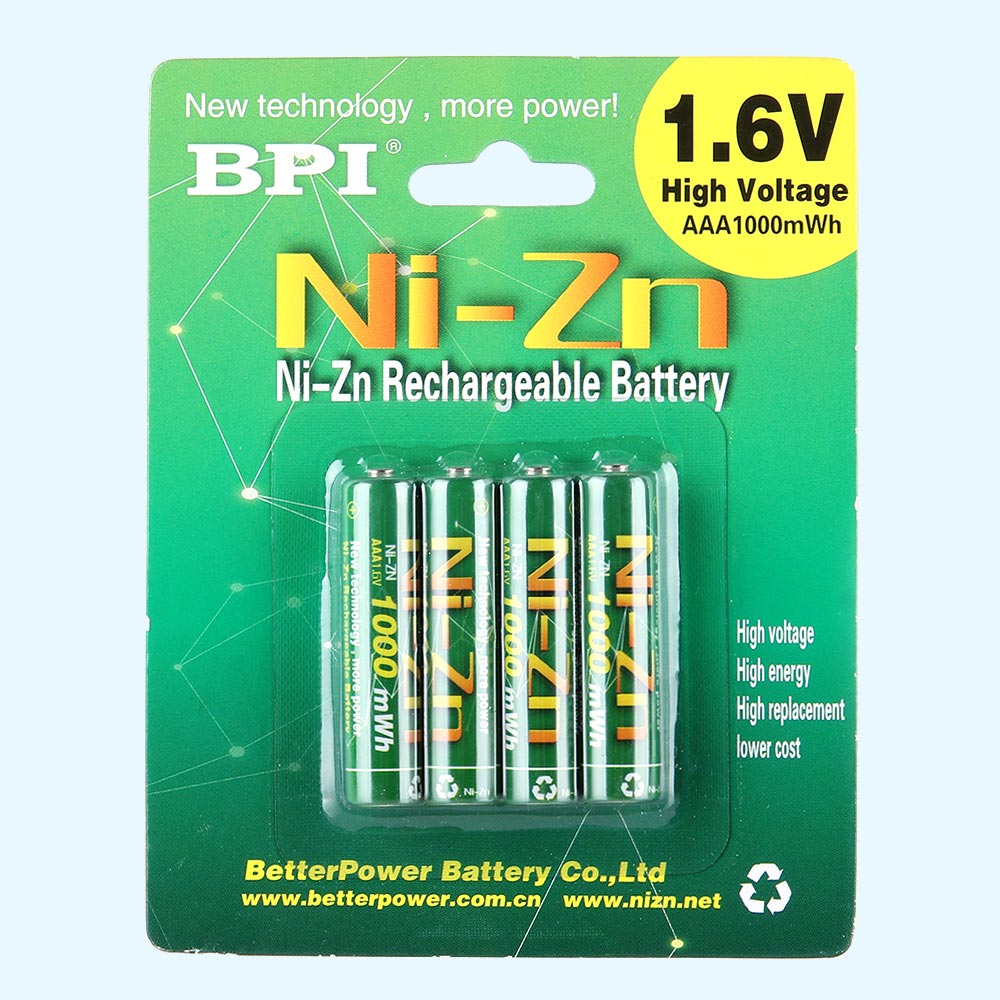 BPI跨境電商用1.6V1000mWh毫瓦時(shí)鎳鋅可充電電池7號(hào)強(qiáng)電壓強(qiáng)動(dòng)力電池,應(yīng)用于剃須刀,鼻毛剪